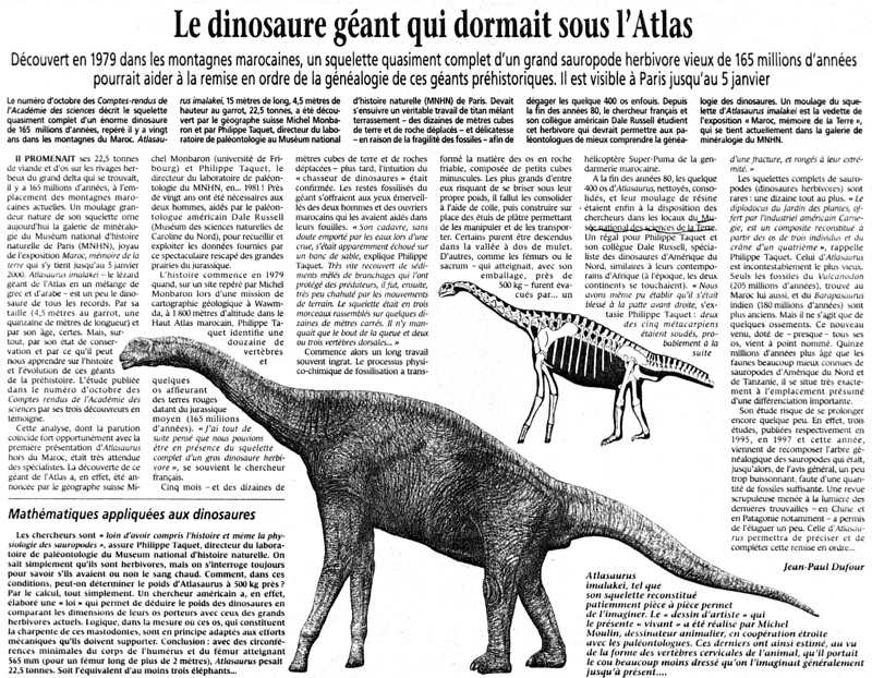 Le Grand Atlas des Dinosaures